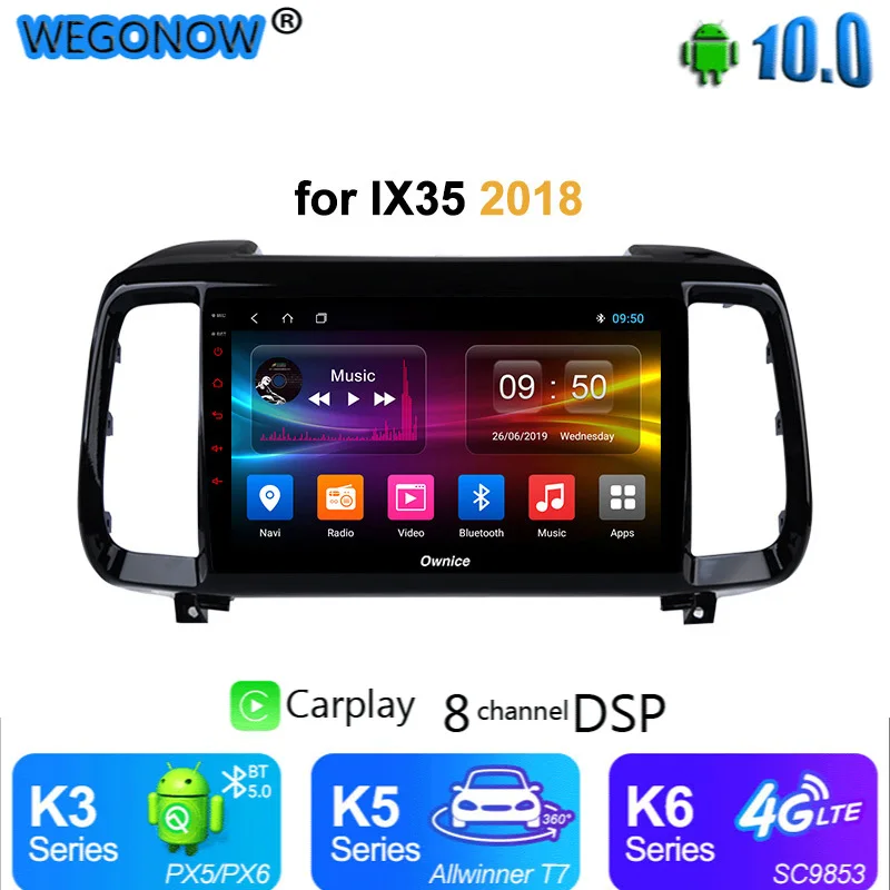 Ownice для Hyundai iX35 2018 carplay 8Core 4G + 64G Android10.0 360 Панорамное автомобильное радио 2 din dvd