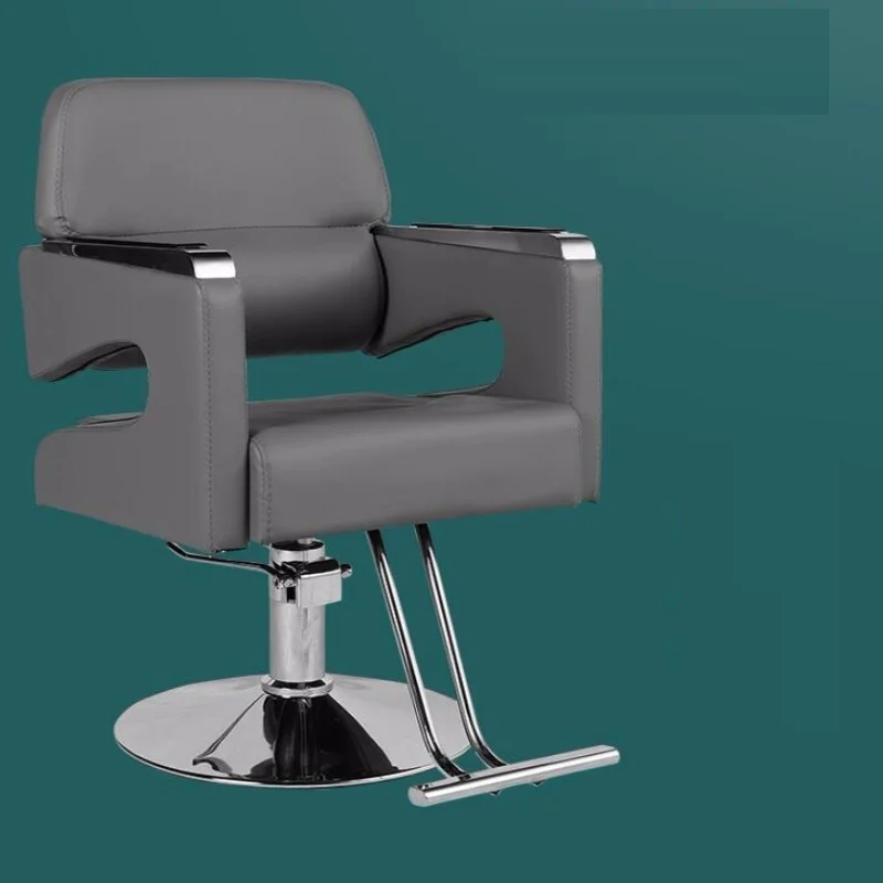 

Luxury salon chair barber shop can be lowered, cut and dyed, and can be lifted and lowered