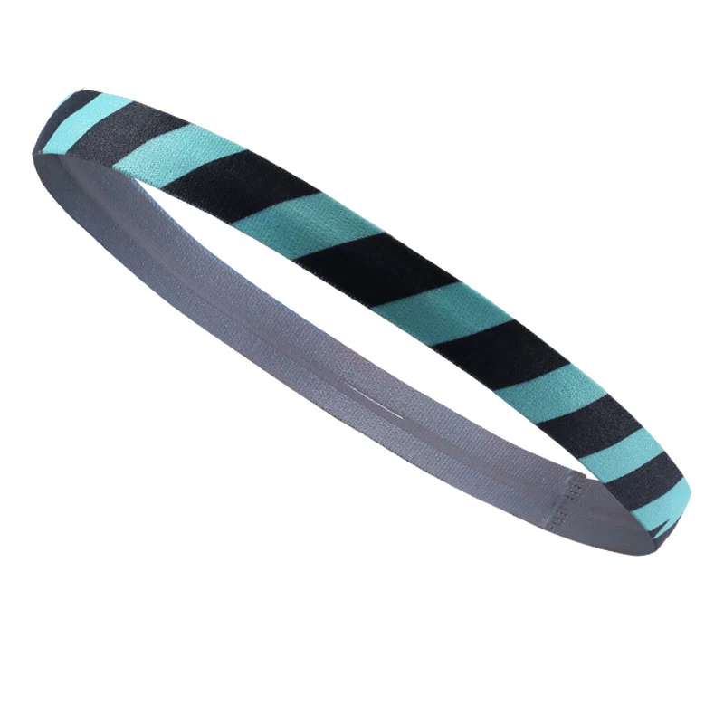 2 шт. полосатая впитывающая плетеная спортивная лента для волос йоги