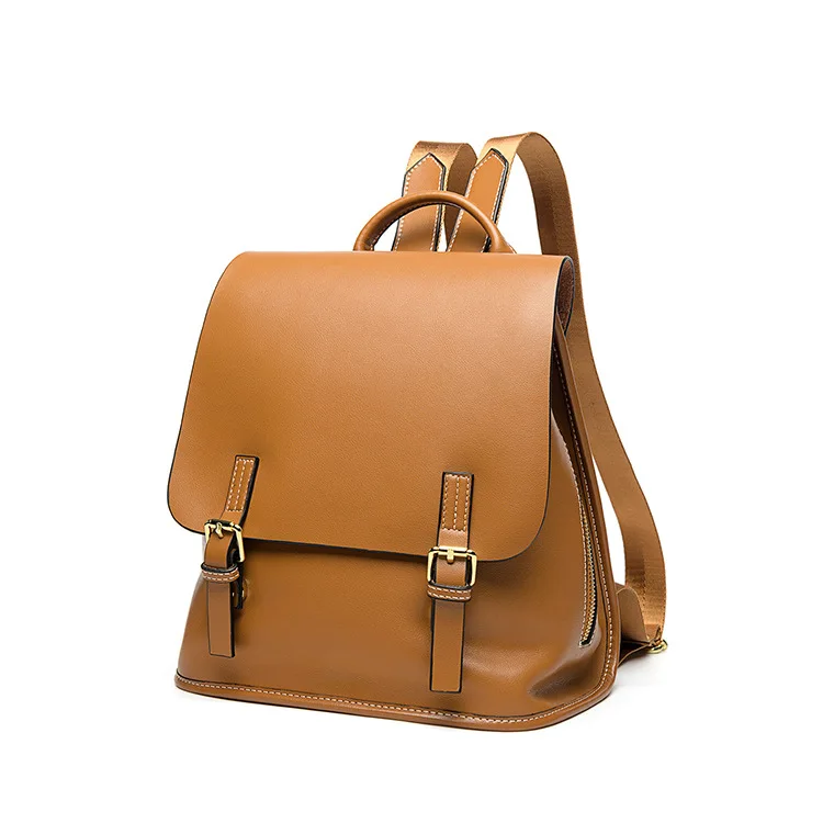 Женская наплечная сумка из воловьей кожи простой кожаный рюкзак lykj yx 2019| |