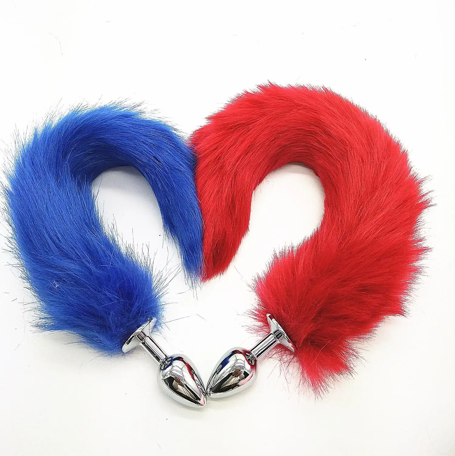 Металлическая Анальная пробка для женщин анальная с настоящим лисьим хвостом