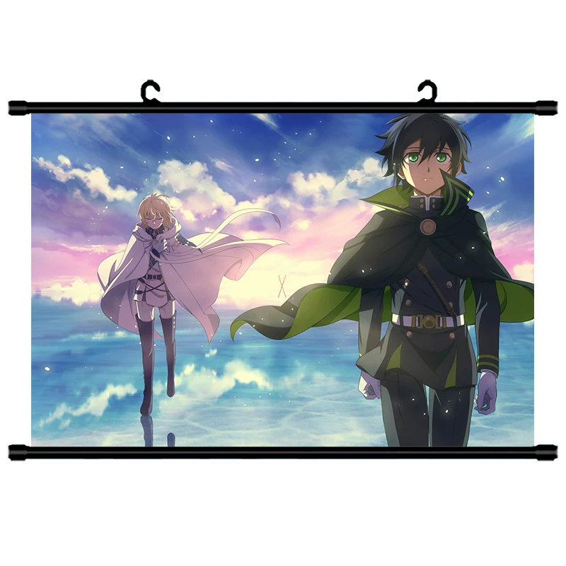 1 шт. популярный мультяшный сераф конца аниме печатный плакат прокрутка картина