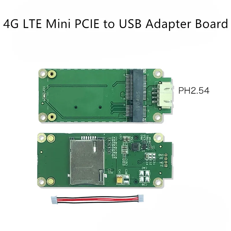 Модуль 4G mini pcie на usb плата адаптера макетная 4p интерфейс PH2.54 для quectel Huawei simcom LTE