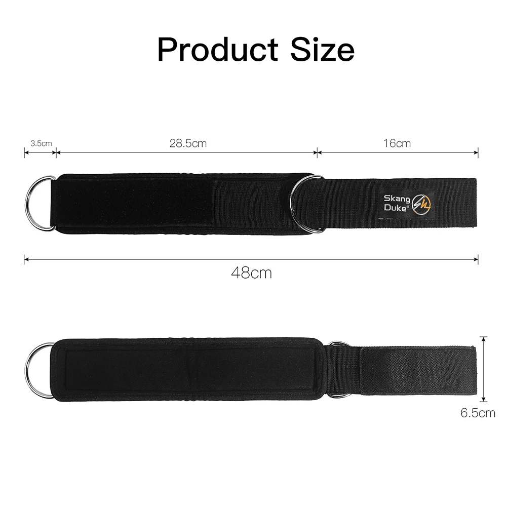 

2pcs Sport Ankle Straps Fitness Ankle Support Ankle Cuffs Padded D-ring for Gym Workouts Leg Exercises Cable Machines