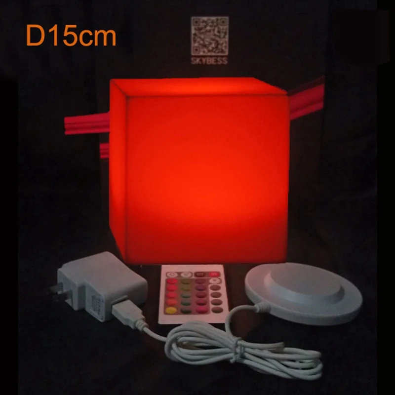 D10cm D13cm D15cm 10X15 D20cm RGB перезаряжаемая светодиодная подсветка стол кубический стул
