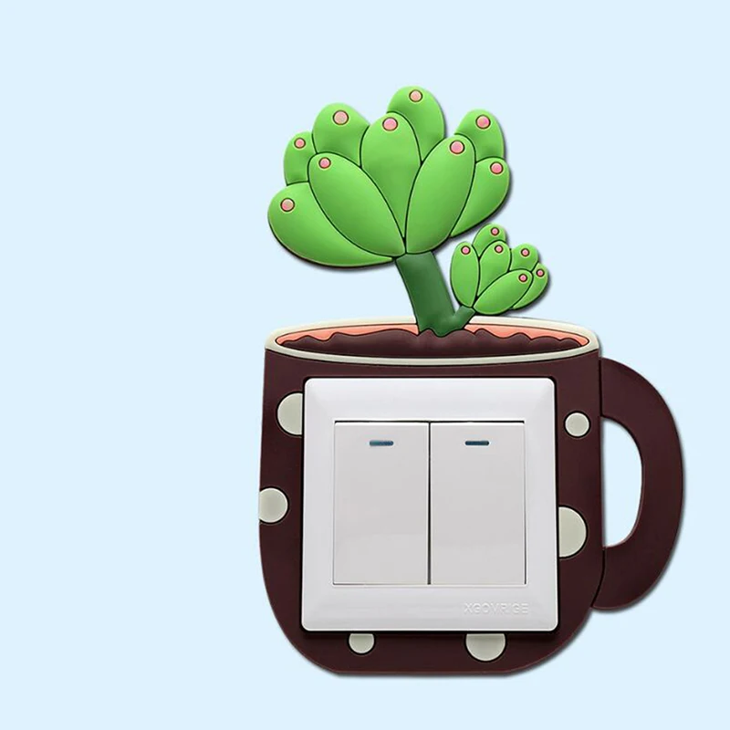 Мультяшный стерео светящийся Переключатель стикер для дома гостиной спальни