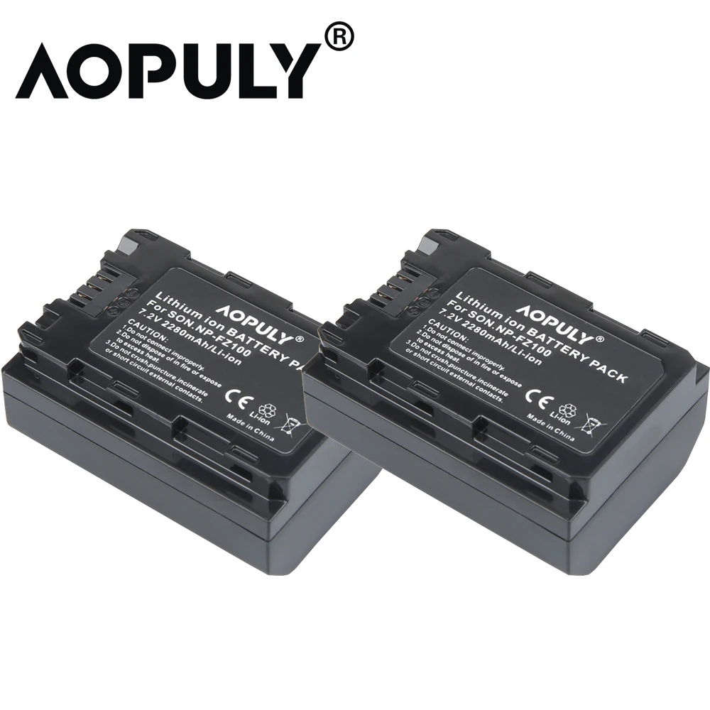 2 battery 2280 мАч battery NPFZ100 NP FZ100 батарея+ светодиодный двойной USB зарядное устройство для sony np-fz100, BC-QZ1, sony a9, a7R III, a7 III, ilce-9 - Цвет: 2 battery