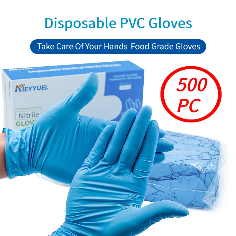 

800/100PC Nitrile Disposable Gloves Waterproof Powder Free Latex Gloves For Household Kitchen Laboratory Cleaning Gloves