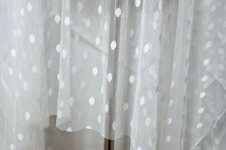 

Mesh polka dot stretch tulle lace fabric DIY clothing accessories skirt wedding dress fabric