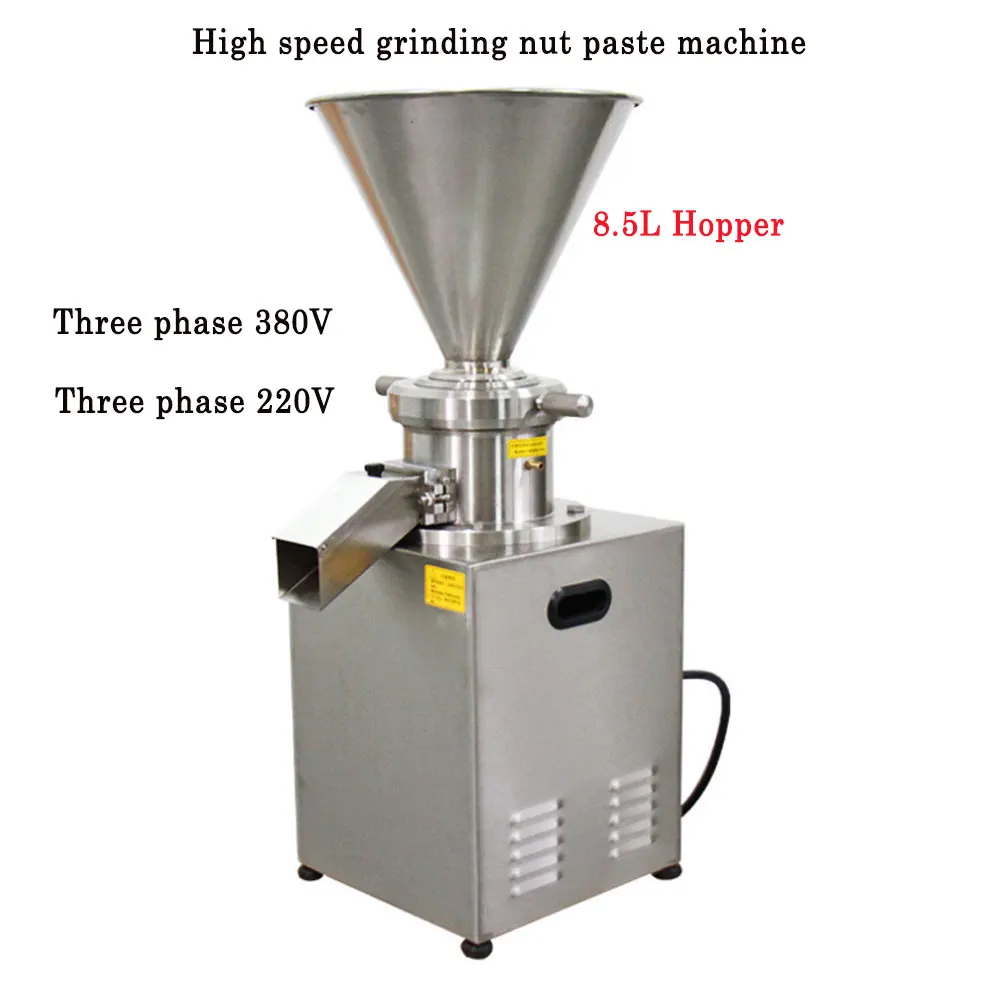 JMC80 Colloid Mill Peanut Almond Butter Machine High Speed Grinding Nut Paste Machine Food Grade Colloidal Sheep Soup Machine