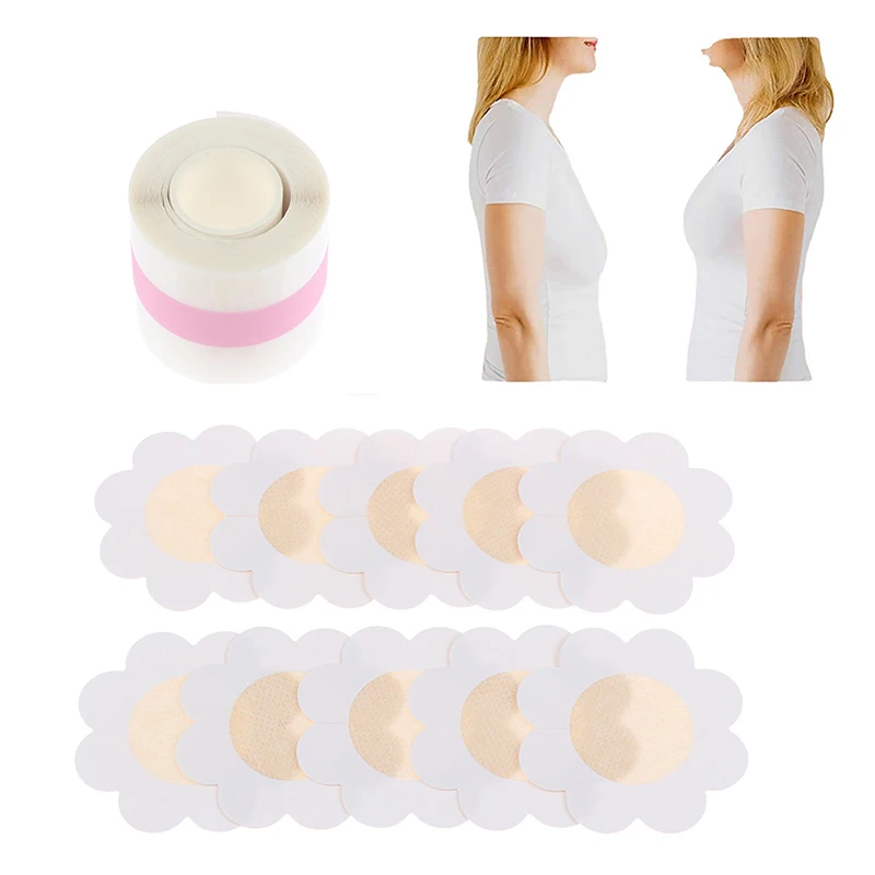

Body Silicone Nipple Cover Invisible Sticky Boob Tape Breast Lift Tape Adhesive Bra Push Up Tape For Party Wedding
