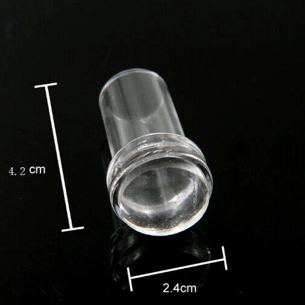 Новый цветочный дизайн штамповки ногтей желе Силиконовое изображение скребок