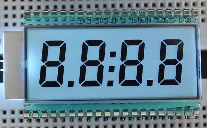40PIN TN положительная 4-разрядная сегментная ЖК-панель белая подсветка 3В |