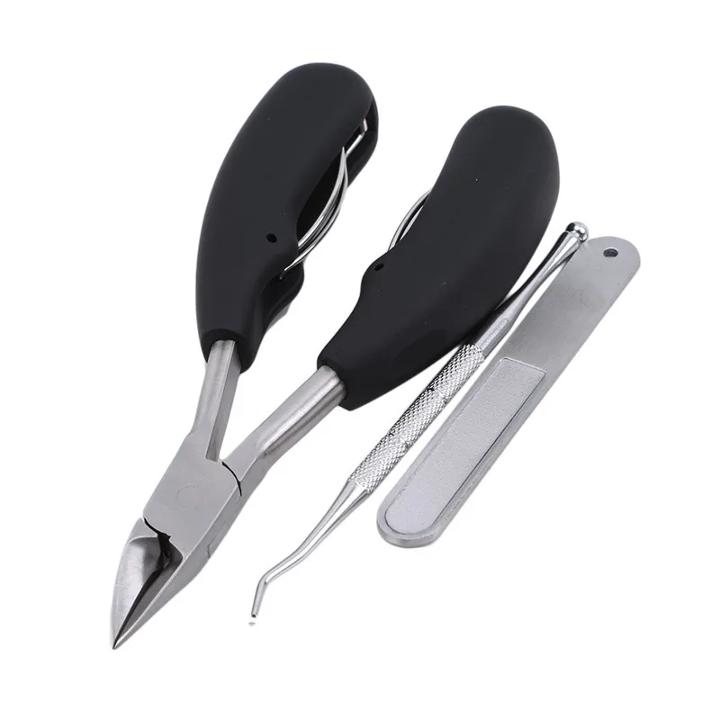 3 шт./компл. рукоятка покрыта нескользким материалом маникюрные ножницы для