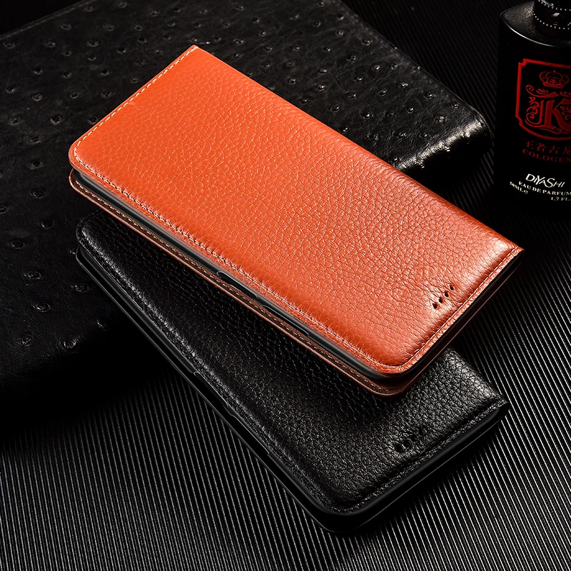 

Litchi Patter Genuine Leather Magnetic Flip Cover For XiaoMi Mi 11 11i 11T 11X Lite Pro Ultra 5G NE Wallet Case