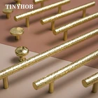 15-дюймовые длинные дверные ручки и ручки из цельной латуни, Т-образные ручки для мебели, шкафа, ящика, ручки ручной работы