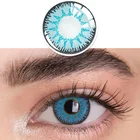 Цветные контактные линзы ed для косплея, 1 пара, фиолетовые, коричневые, серые, синие, розовые линзы для красоты глаз, цветные контактные линзы для Pupilentes
