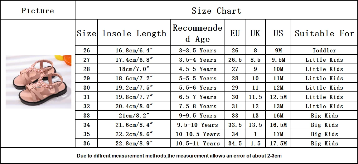 

2020 Summer Girls Sandals Children Kids Non-slip Flower Princess Shoes for Girl Beaqchwear Party Shoes Sandalias Size 26-36