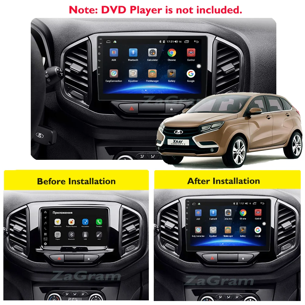 Автомобильная видеопанель 2 Din 9 дюймов для LADA XRAY 2015-2019 панель CD DVD аудиорамка