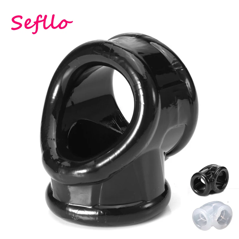Sefllo обновленное кольцо для пениса с яичками гей секс-игрушки мужчин Силиконовое