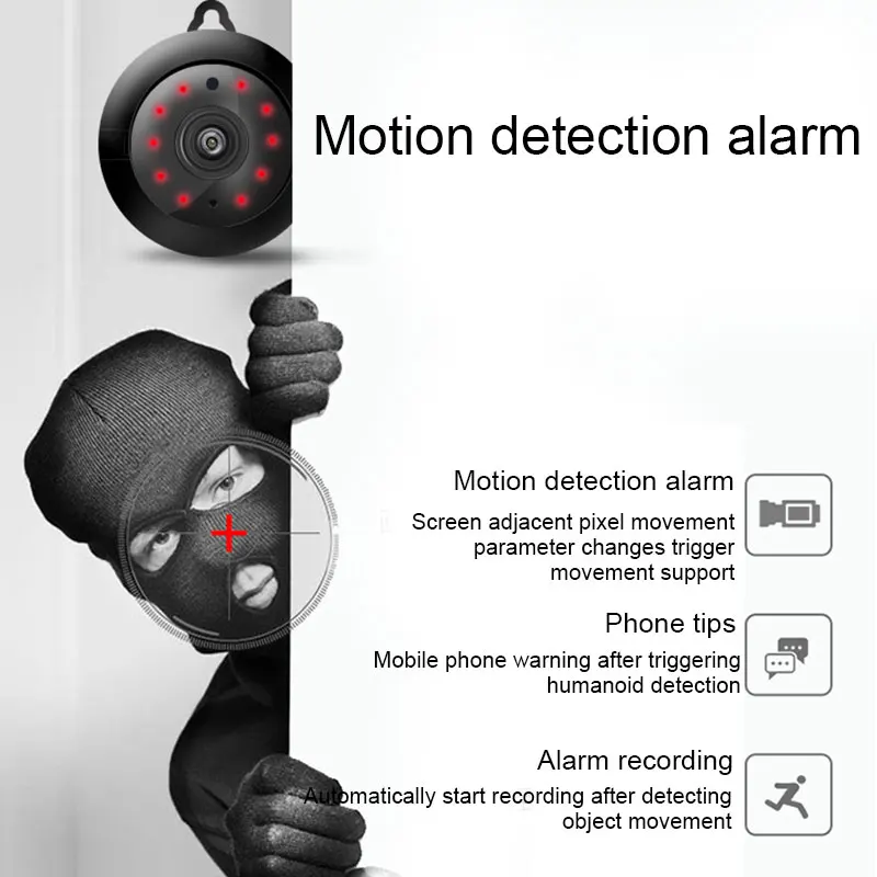 

720P HD Hot Link Remote Security Surveillance Camera Recorder Mini Wireless Wifi Camera Full View GK99