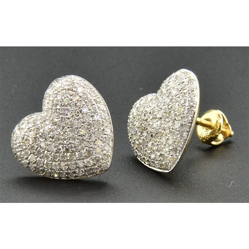 Модные Позолоченные сережки в форме сердца стразы европейский стиль ювелирные