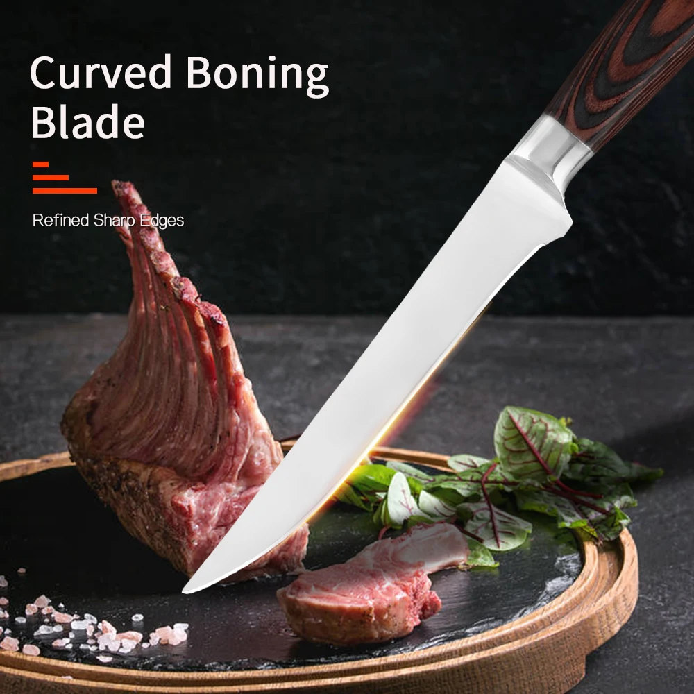5 дюймовый Филейный нож чехлы для косточек острый из высокоуглеродистой
