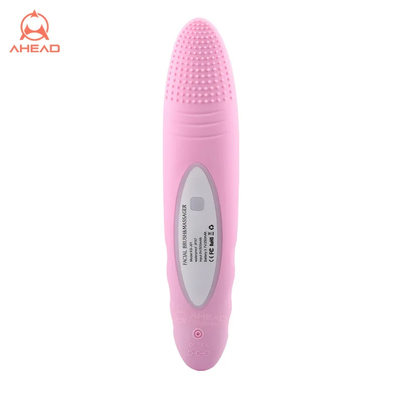 

Electric Silicone Facial Cleanser Cleansing Device Household Mini Pore Cleaner Long Handle Massage Beauty Device
