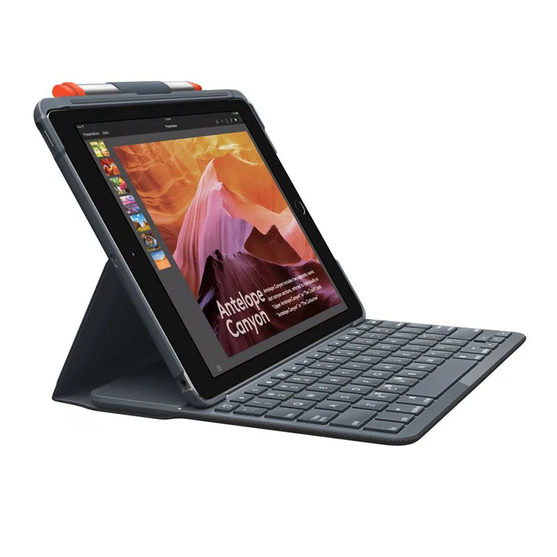 Logitech SLIM FOLIO Case with Intergrated Bluetooth Keyboard for iPad 5th and 6th Generation Brand New Original ik1053 | Компьютеры и
