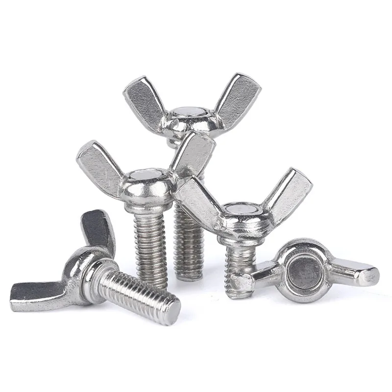 304 Нержавеющая сталь бабочка болт с головкой шайба набор из 3 штук: бараний рог
