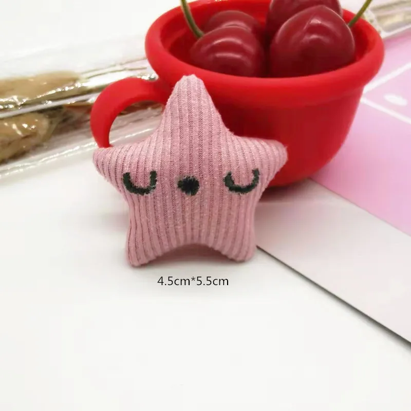 20 шт./лот плюшевые Мультяшные пятиконечные звезды аппликация поделки для детей