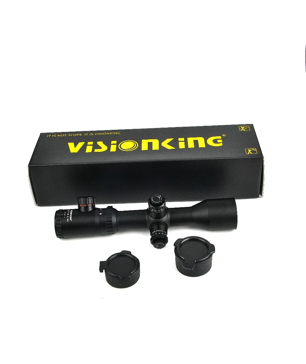 Охотничий Visionking 1,5-6x42 Adiustable зеленый красный точка прицелы Оптика прицел тактическая винтовка оптические прицелы для 223 308 30-06 AR 15