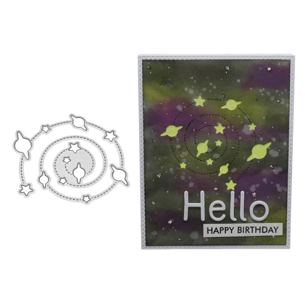 Металлические Вырубные штампы для карт звездного неба украшения трафареты с