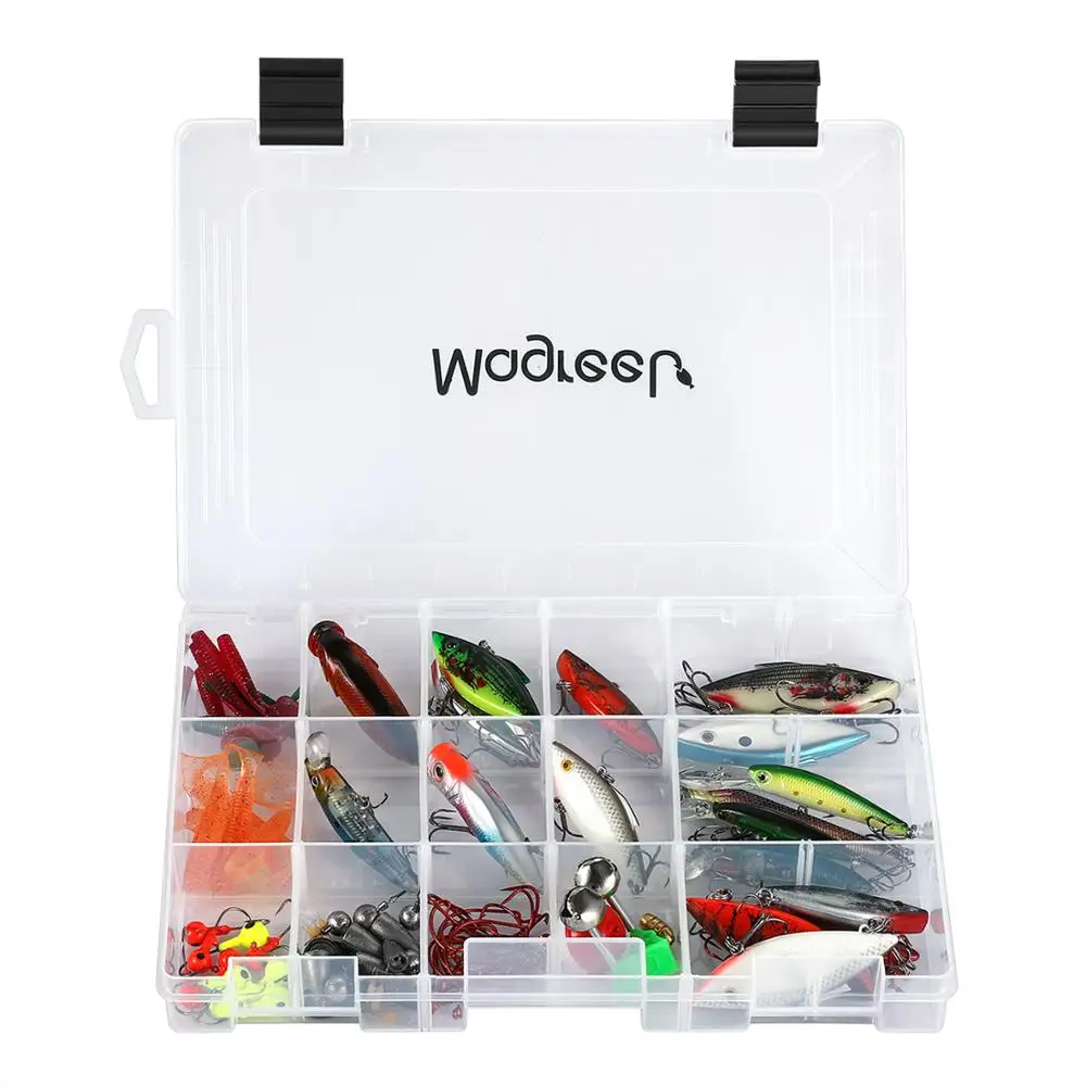 Magreel 3packs Fishing Tackle Box Transparent Fish Boxes with Adjustable Dividers Gear Bags 3600 3700 | Спорт и развлечения