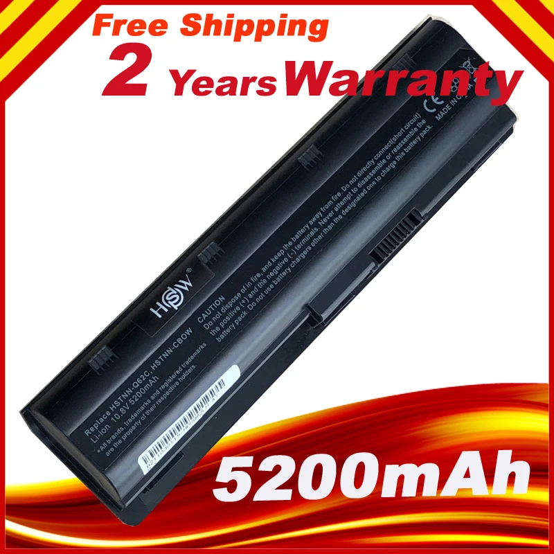Аккумуляторы для ноутбуков HP Pavilion CQ42 CQ32 G42 CQ43 G32 DV6 G4 G6 G7 5200 001 MU06 593553 мАч|battery for hp|laptop