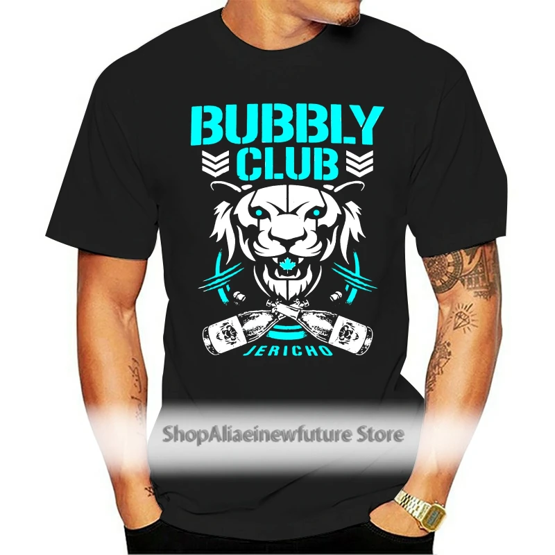 Барботный клуб Крис Aew Njpw Jericho Bit Of The Bubbly пародия черная футболка S 3Xl большого