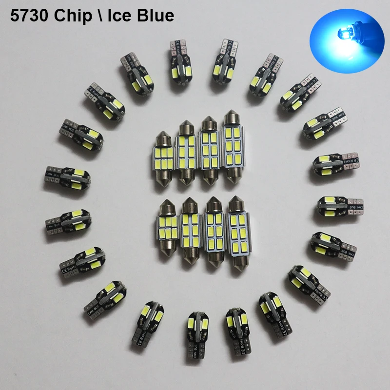 Ice blue 5730 chip ShinMan 5x светодиодный автомобильный светильник, Автомобильный светодиодный светильник для салона автомобиля, для Toyota Tercel, светодиодный светильник для салона, комплект, 1991-1999, автомобильный интерьерный светильник - Испускаемый цвет: Ice blue 5730 chip