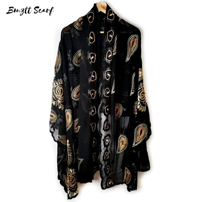 

Muslim Scarf Winter Scarves Warm Shawl Ethnic Style Tassel Scarf Travel Baotou Windbreaker Female Neckerchief Stoles BF-194