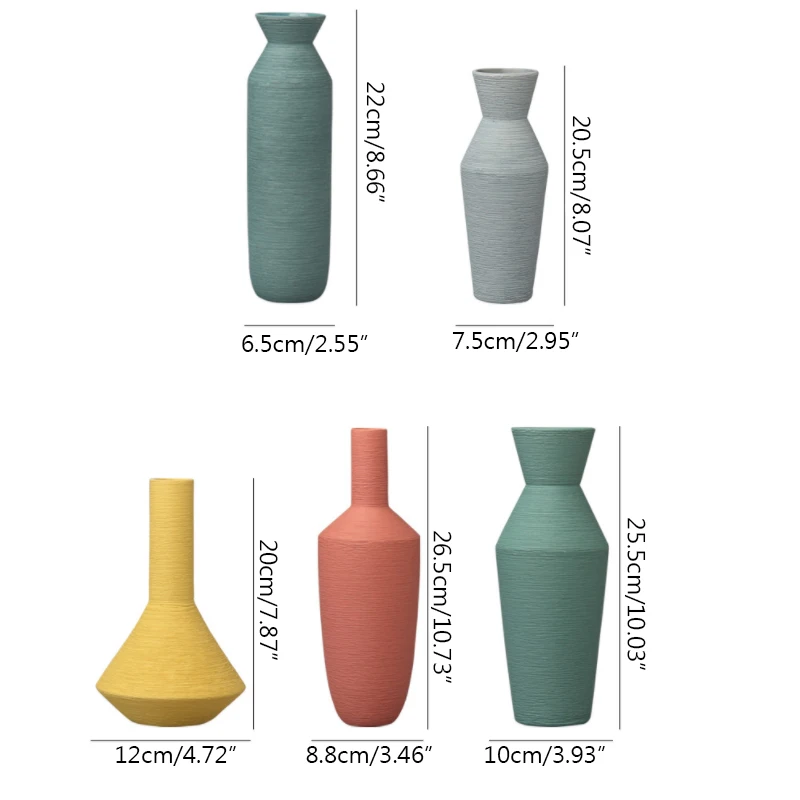 Strongwell Скандинавская керамическая ваза Morandi украшения простой Рабочий стол