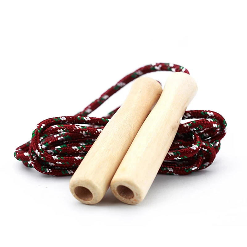 Спортивная Скакалка скоростная с деревянной ручкой для тренировок 2 4 м 1 шт.