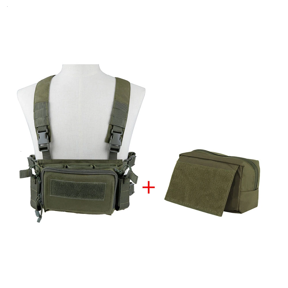 Chestrig set OD Тактический жилет Army Грудь Rig Carrier Armor X Жгут винтовка Пистолетная обойма сумка CRX охотничье оборудование аксессуары нагрудные установки - Цвет: Chestrig set OD