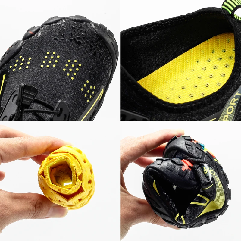 Men Women Water Shoes Quick Dry Upstream Sport Barefoot Diving Socks Non Slip Aqua Hiking Climbing Sneakers | Спорт и развлечения