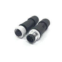 m12 connector 5pins male female ip68 water proof ce rohs
