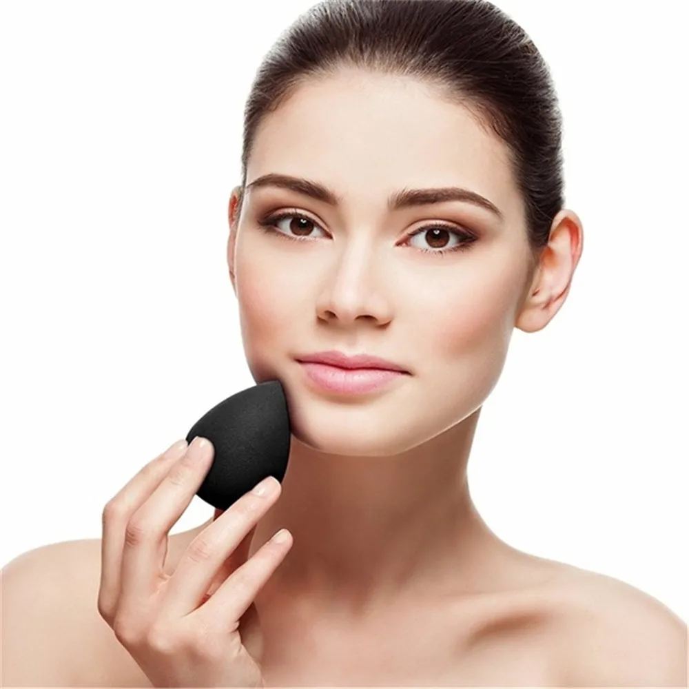 Makeup Soft Water-drop Black Beauty Egg Face Foundation Cosmetic Powder Puff Shape Wholesale |