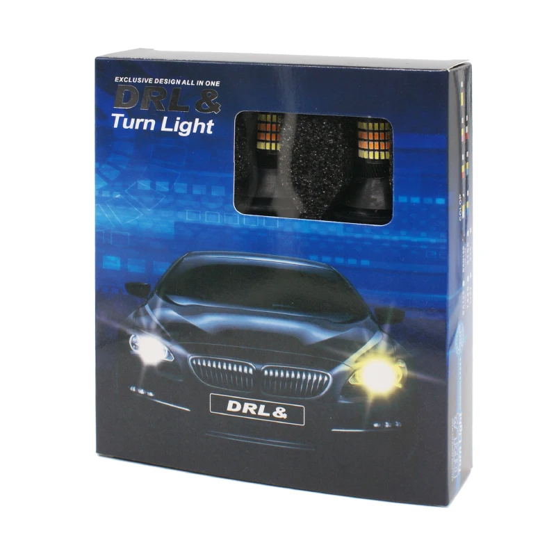 Дневные ходовые огни DRL Canbus P21W PY21W W21W T20 7440 96LED BAU15S BA15S 1156 дневные с указателем
