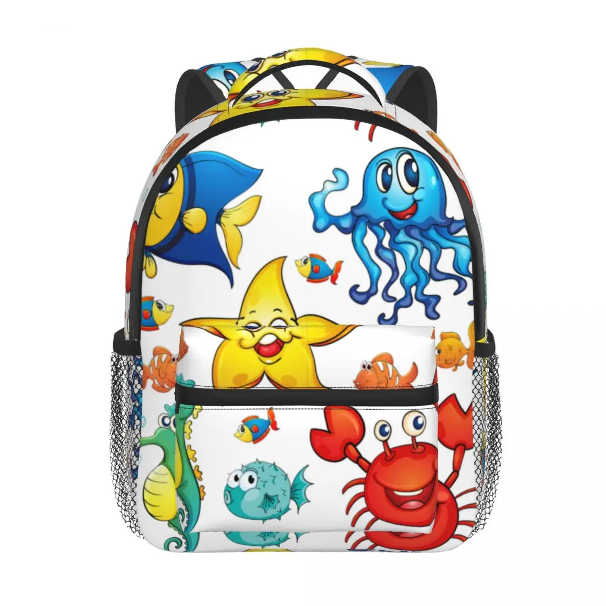 Cartoon Sea Animals Kids Backpack Toddler School Bag Kindergarten Mochila for Boys Girls 2-5 Years