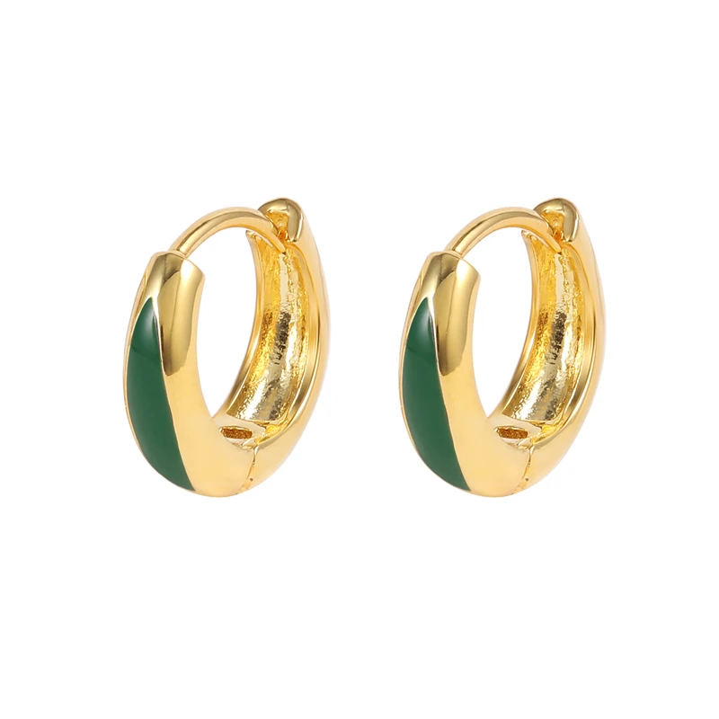 

ROXI Copper Western Enamel Earrings For Teens 2021 Retro Punk Hoop Earrings Women Men Gold Color Metal Earrings Fashion Jewelry