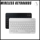 Беспроводные Ультратонкие мультимедийные Алюминиевые Клавиатуры для IOS Android планшетов ПК Windows Английскийтайский Алфавит Прямая поставка