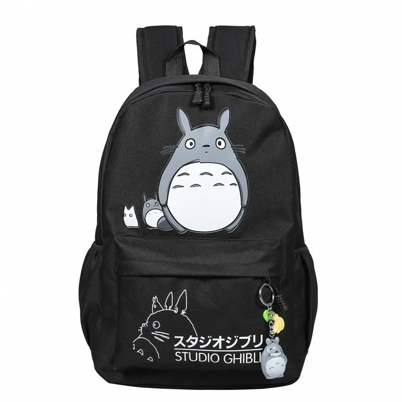 

2020 Lovely Totoro Pokemon Canvas Backpacks Student School Bag Cartoon Print Rucksack Travel Pack Laptop Bag Big Strong Backpack