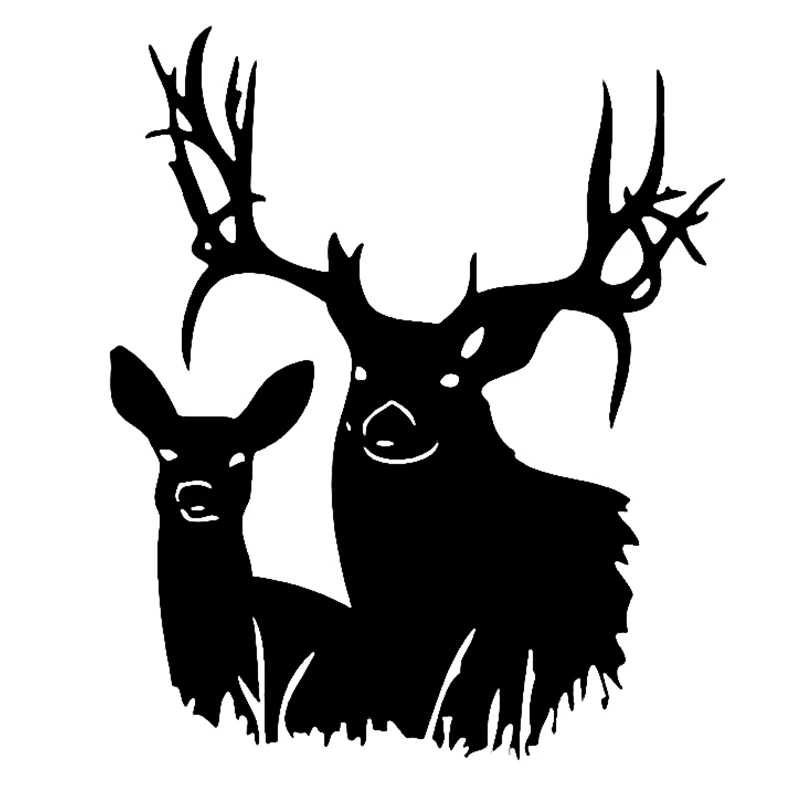 

31353# Die-Cut Vinyl Decal Deer Couple Car Sticker Waterproof Auto Decors on Bumper Rear Window